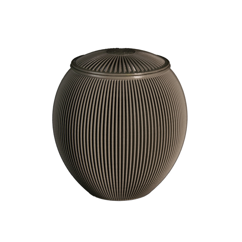 Urne Funéraire Pot Gris – Plastique Recyclé | Plasticavo