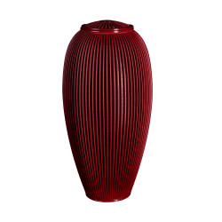 Urne Funéraire Vase Bordeaux – Plastique Recyclé | Plasticavo