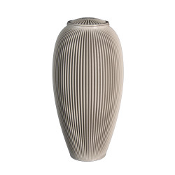 Urne Funéraire Vase Greige – Plastique Recyclé | Plasticavo