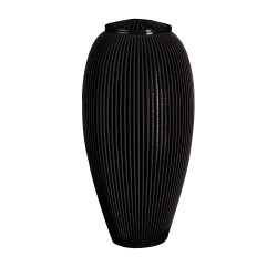 Urne Funéraire Vase Noir – Plastique Recyclé | Plasticavo