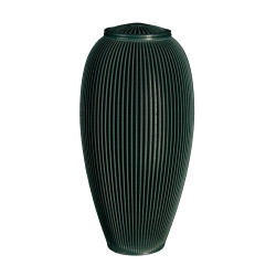Urne Funéraire Vase Vert Profond – Plastique Recyclé | Plasticavo