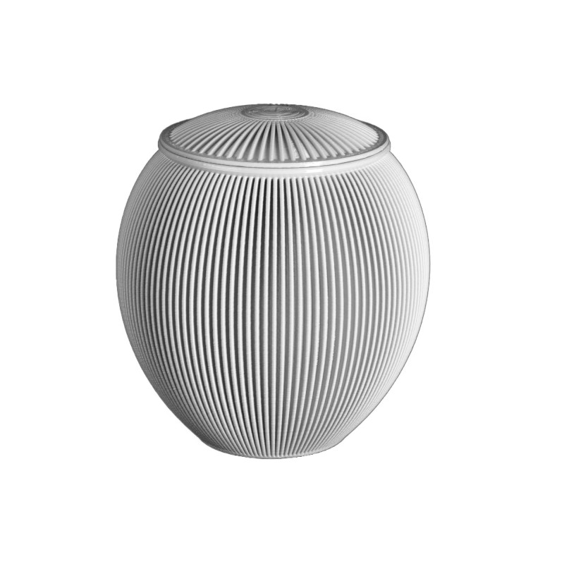 Urne Funéraire Pot Blanc – Plastique Recyclé | Plasticavo