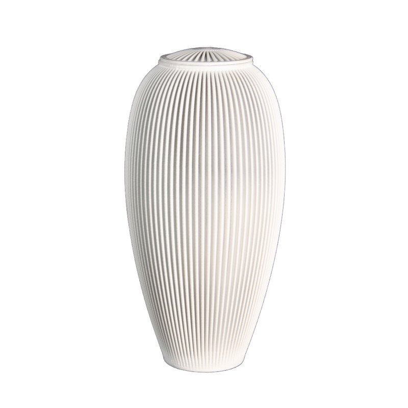 Urne funéraire vase -  Blanc