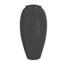 Urne Funéraire Vase Noir Anthracite – Plastique Recyclé | Plasticavo